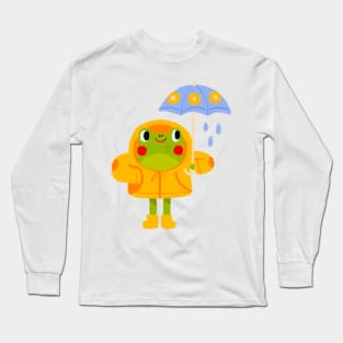 raincoat frog Long Sleeve T-Shirt